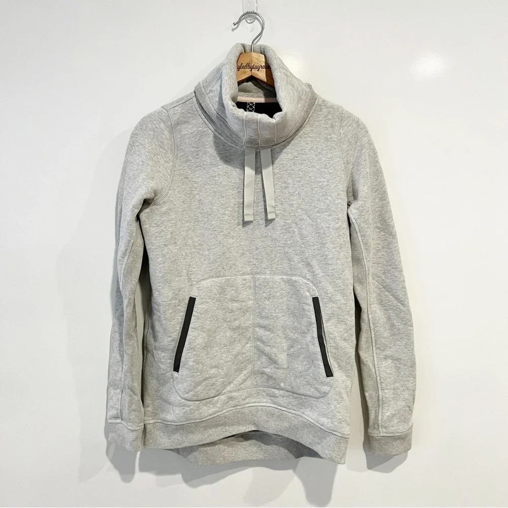 Lululemon Avenue Pullover Sweatshirt Heathered Light Grey / Soot Light
